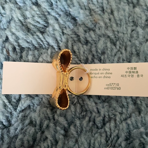 NWT KATE SPADE GOLDTONE RING, SIZE 6 - Picture 5 of 7